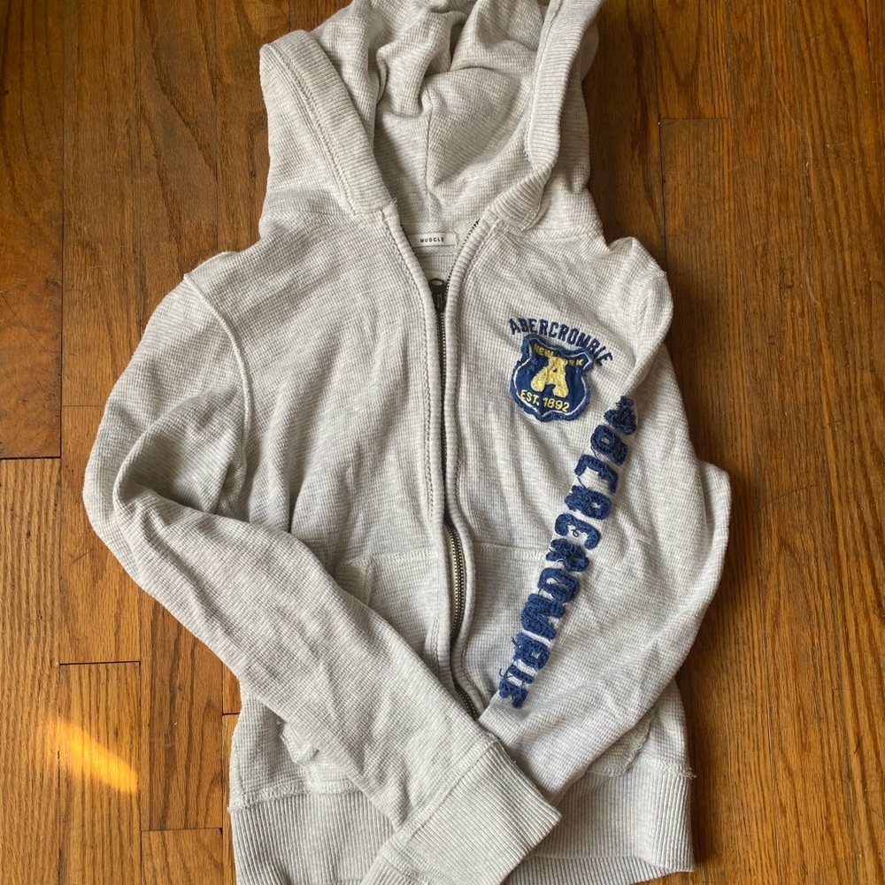 A&F zip up hoodie youth medium